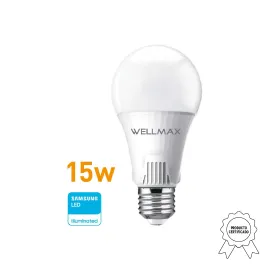 LAMPARA LED 15W ( 125W ) A65 E27 CALIDA WELLMAX