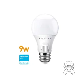 LAMPARA LED 9W ( 75W ) A60 E27 CALIDA WELLMAX