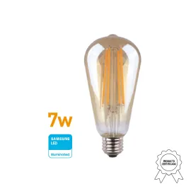 LAMPARA LED FILAMENTO VINTAGE 7W (75W) E27 CALIDA WELLMAX