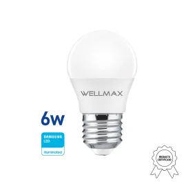 LAMPARA LED GOTA 6W ( 50W ) E27 FRIA WELLMAX