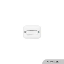 MODULO INTERRUPTOR UNIPOLAR 10A C/ROSETA BLANCO V11040119