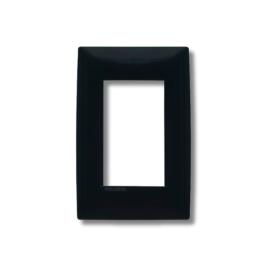 PLAQUETA 3 MODULOS NEGRA  A1541000095